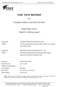 EMC Report sensor
