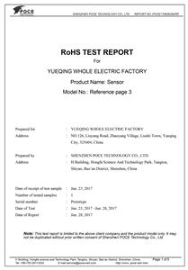 ROHS-report-Sensor