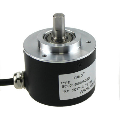 S52-08-500BM-C526 Outer diameter 52mm Solid Shaft Incremental Optical Rotary Encoder 